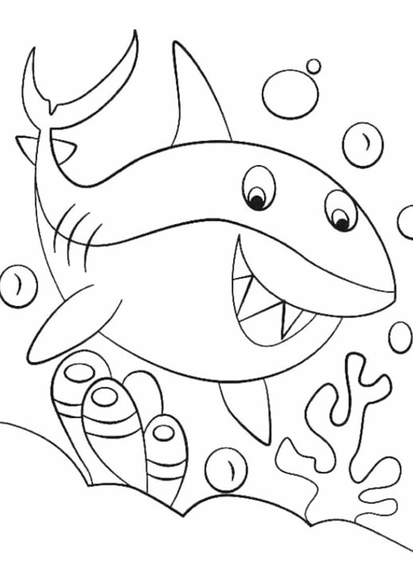 Baby Shark Dududu Coloring Pages Printables 18