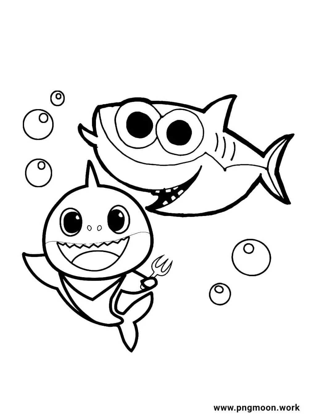 Baby Shark Dududu Coloring Pages Printables 23