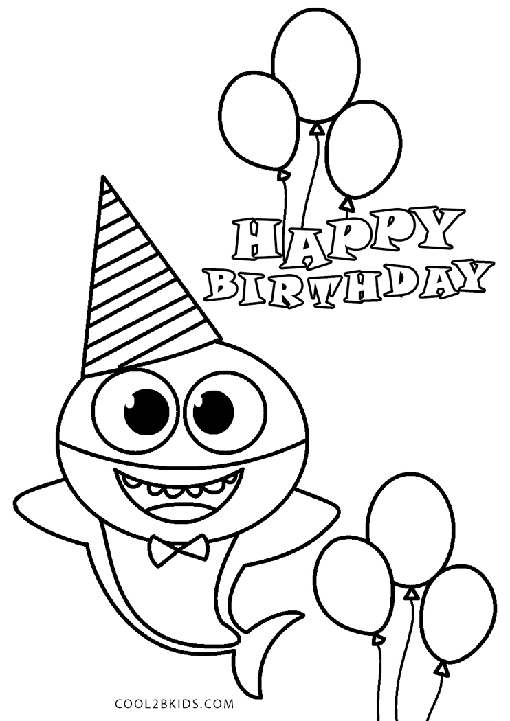 Baby Shark Dududu Coloring Pages Printables 24