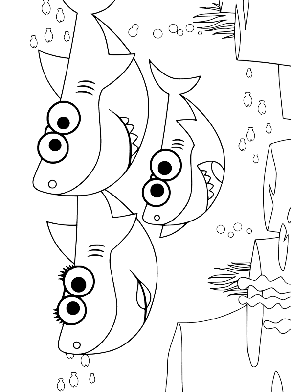 Baby Shark Dududu Coloring Pages Printables 39