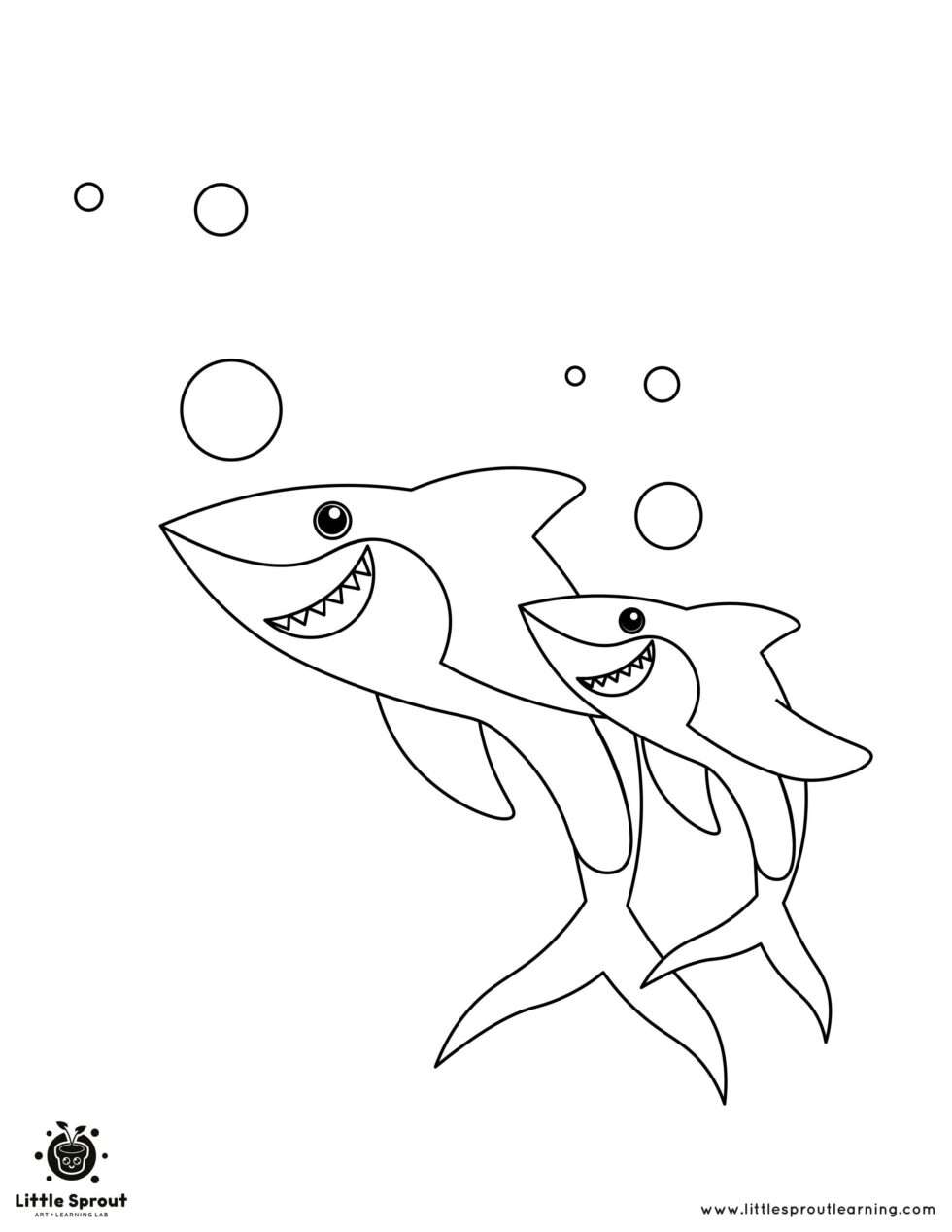 Baby Shark Dududu Coloring Pages Printables 55