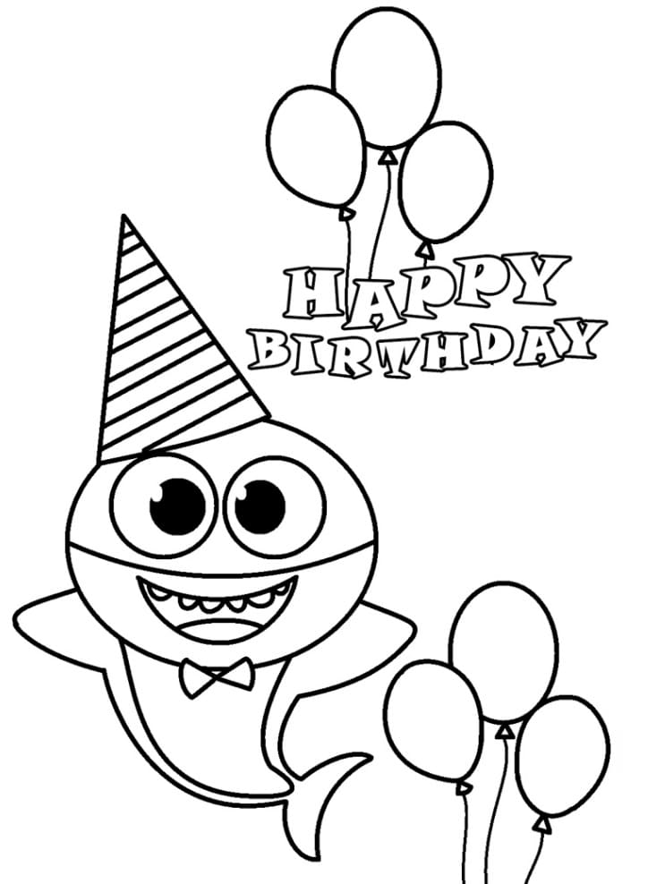 Baby Shark Dududu Coloring Pages Printables 57