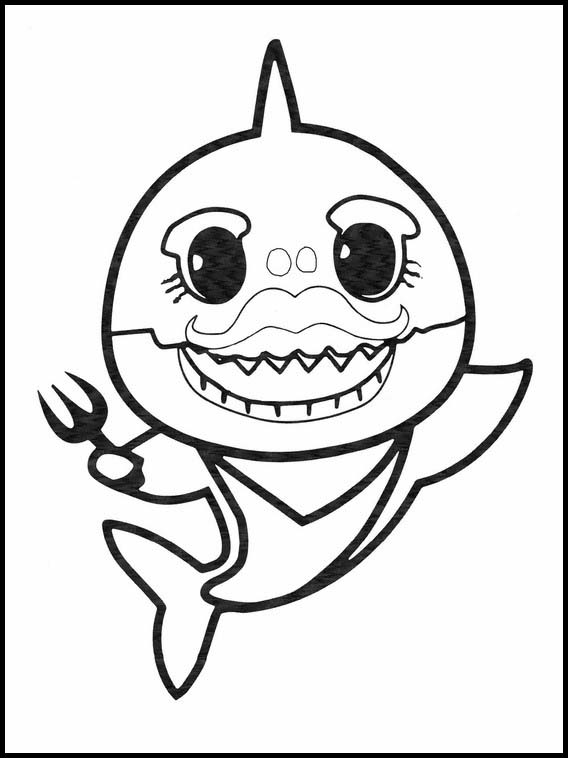 Baby Shark Dududu Coloring Pages Printables 64