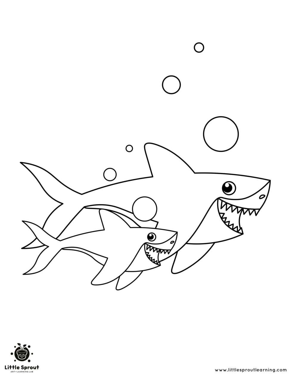 Baby Shark Dududu Coloring Pages Printables 70