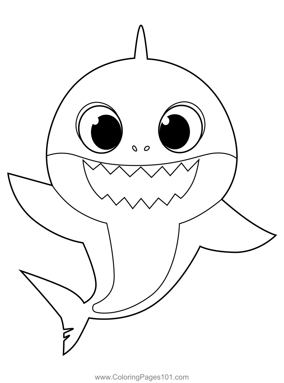 Baby Shark Dududu Coloring Pages Printables 73