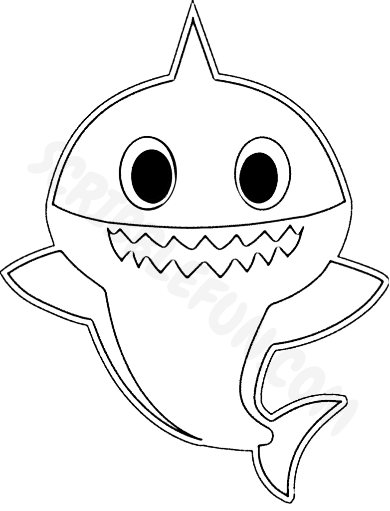 Baby Shark Dududu Coloring Pages Printables 76