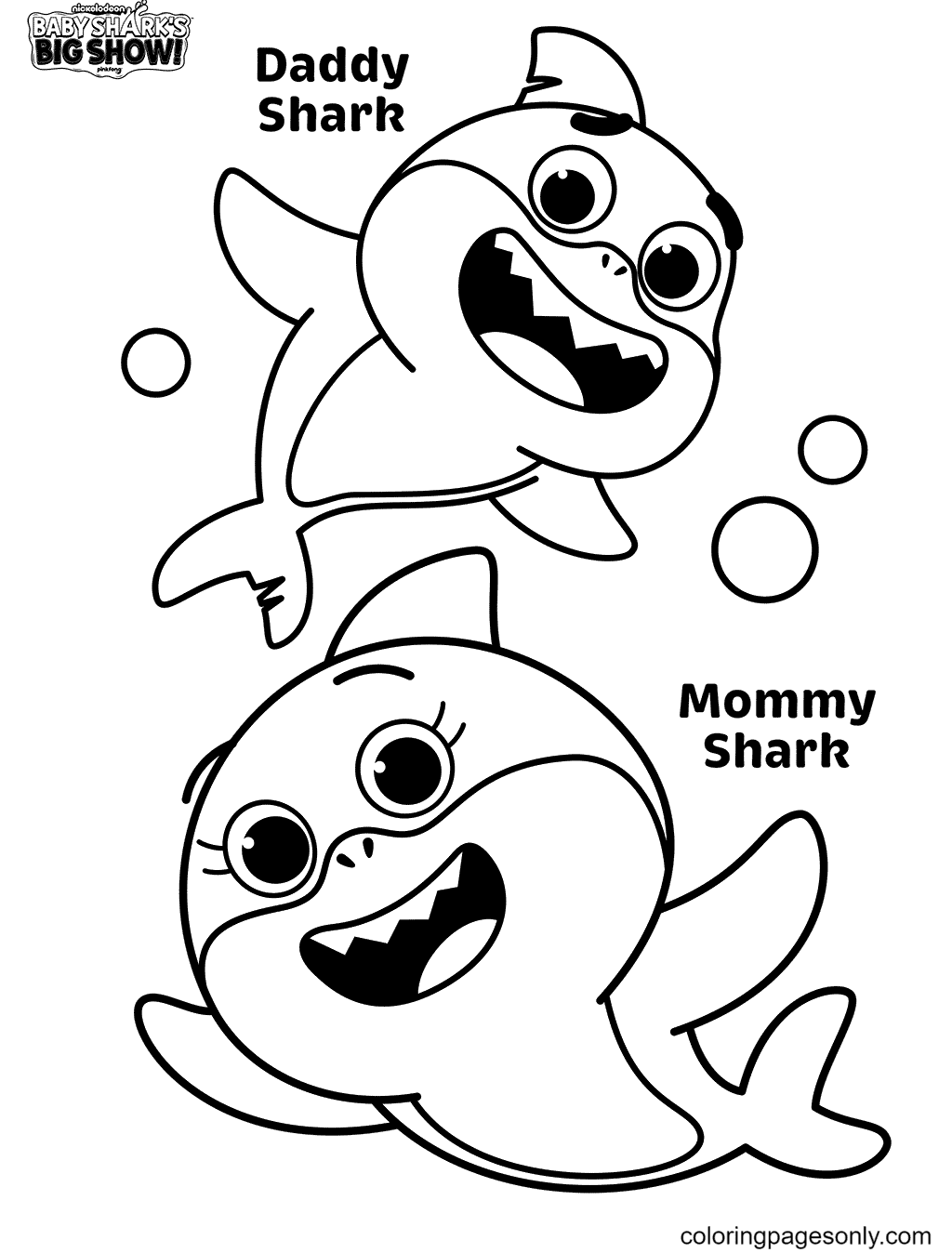 Baby Shark Dududu Coloring Pages Printables 77