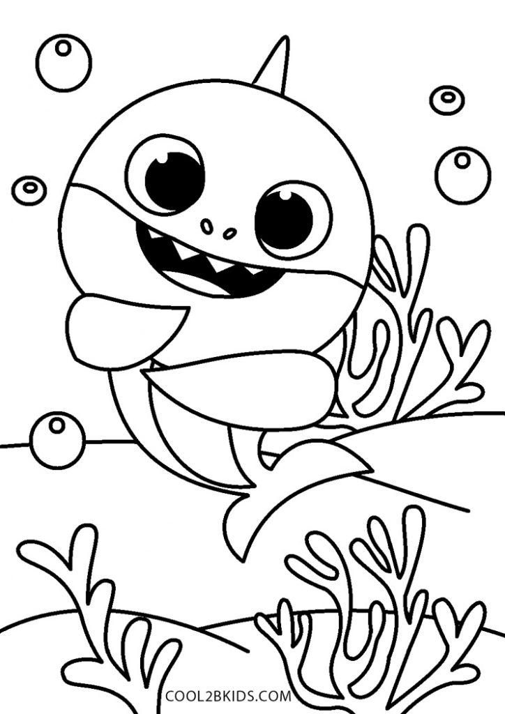 Baby Shark Dududu Coloring Pages Printables 78