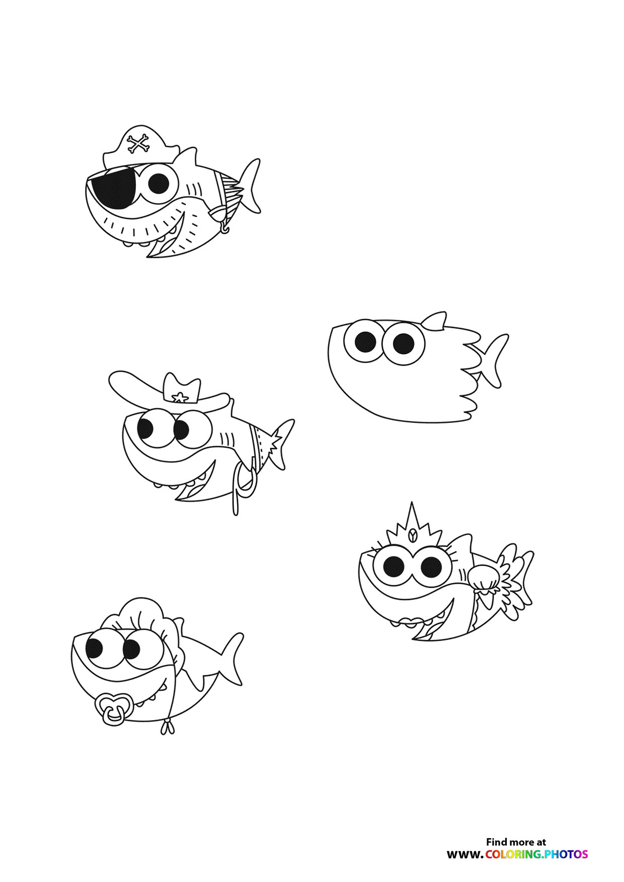 Baby Shark Dududu Coloring Pages Printables 82