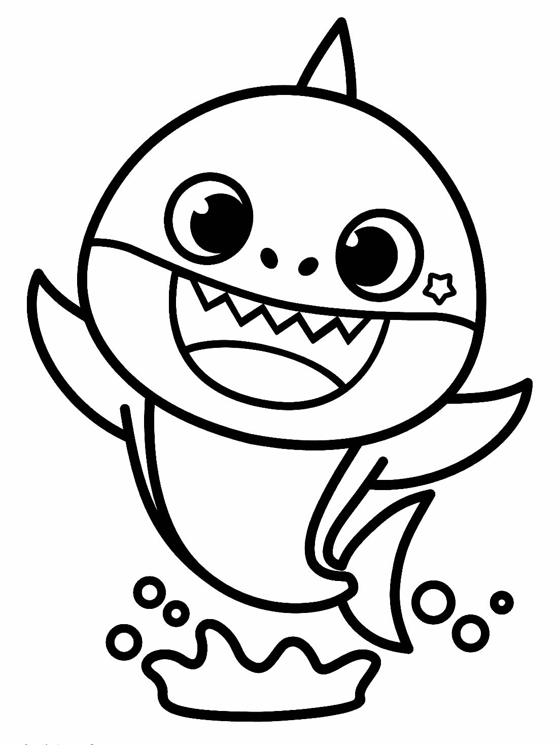 Baby Shark Dududu Coloring Pages Printables 86