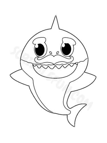 Baby Shark Dududu Coloring Pages Printables 95