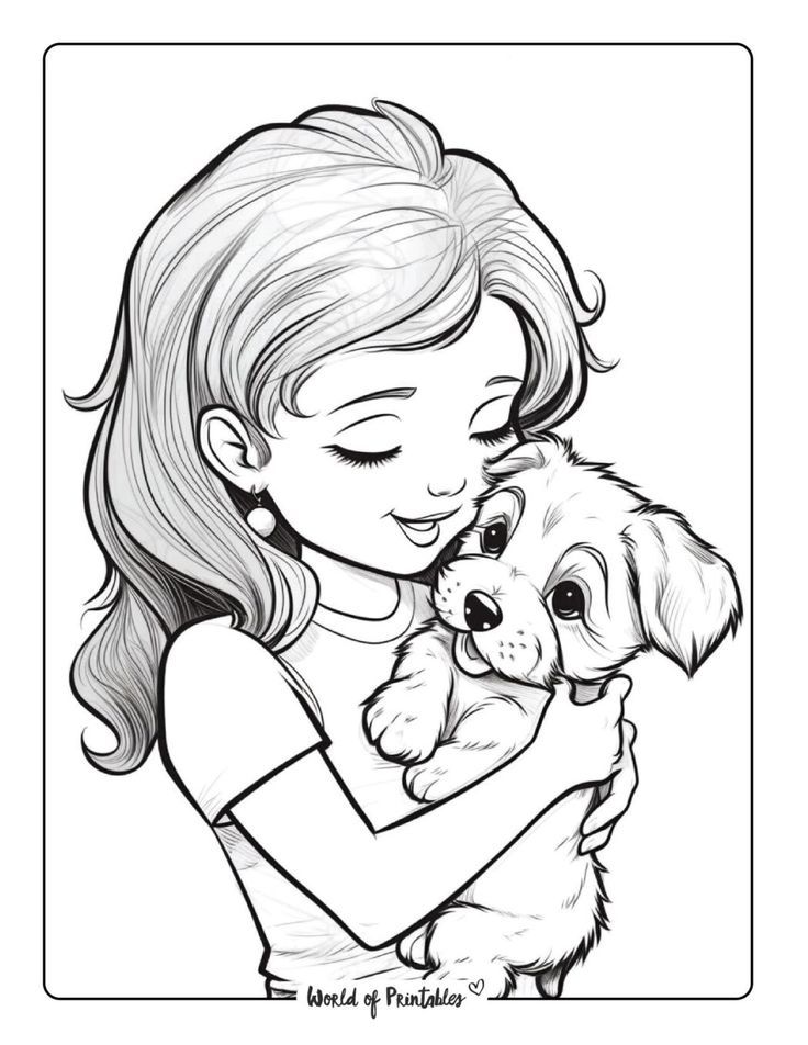 barbie dog coloring pages