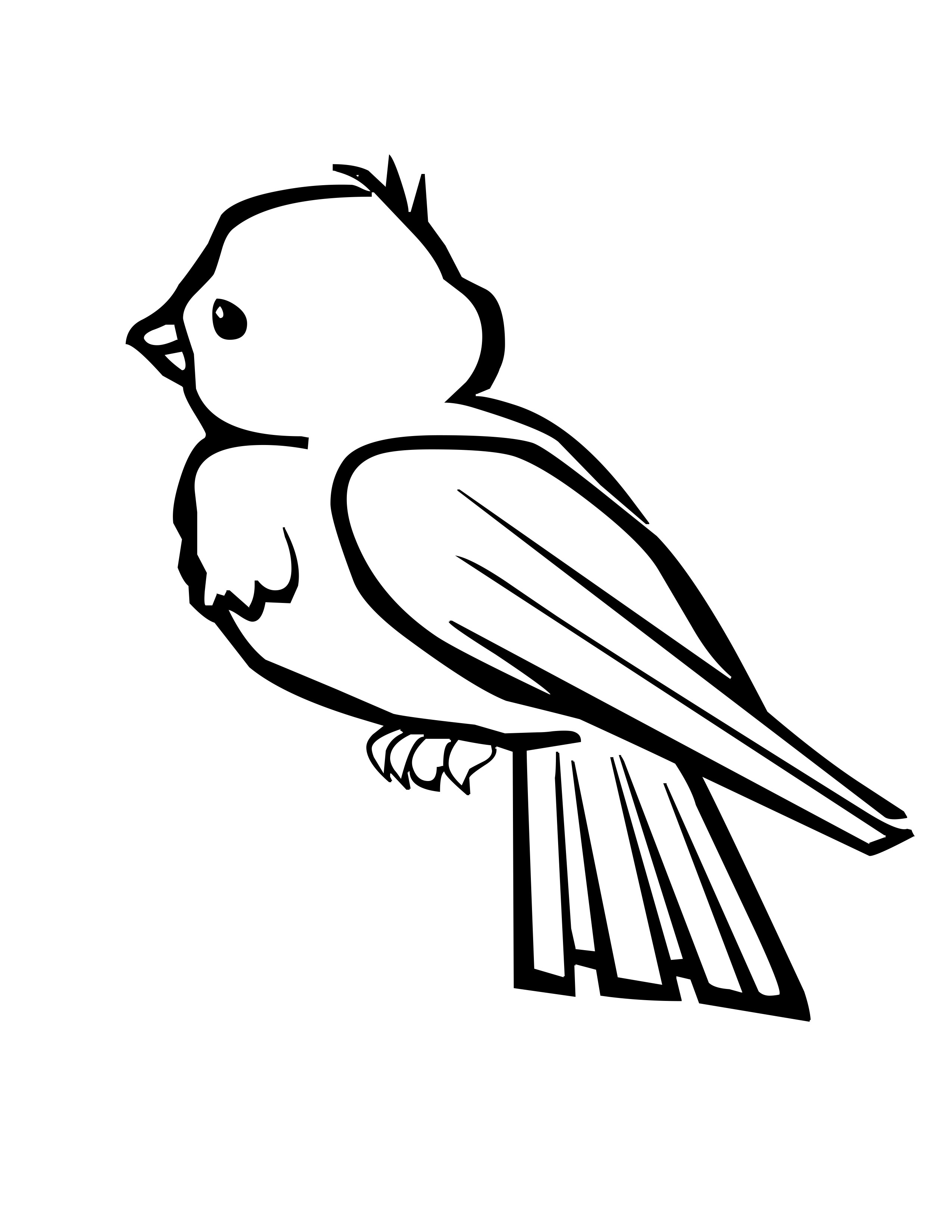 Bird Coloring Pages for Kids Printables 1