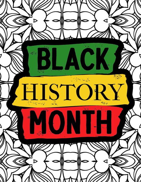 black history printable coloring sheets