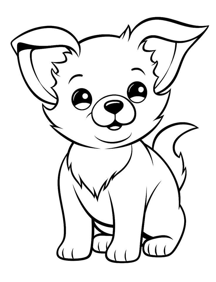 cartoon dog coloring pages