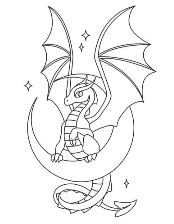 castle and dragon coloring pages