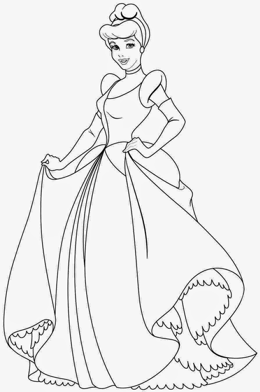 Cinderella Coloring Pages FREE Printable 1