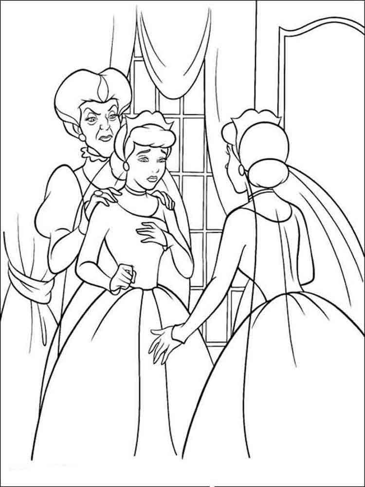 Cinderella Coloring Pages FREE Printable 11