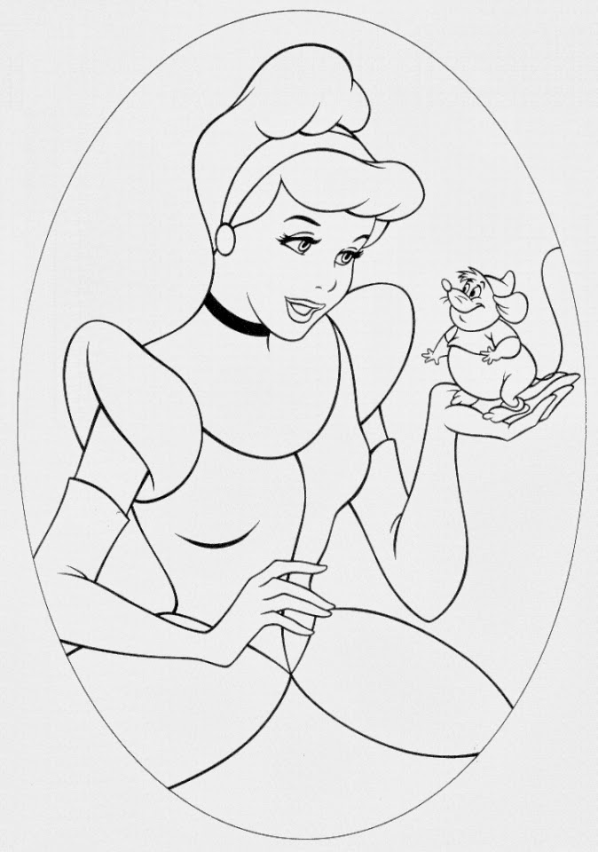 Cinderella Coloring Pages FREE Printable 12