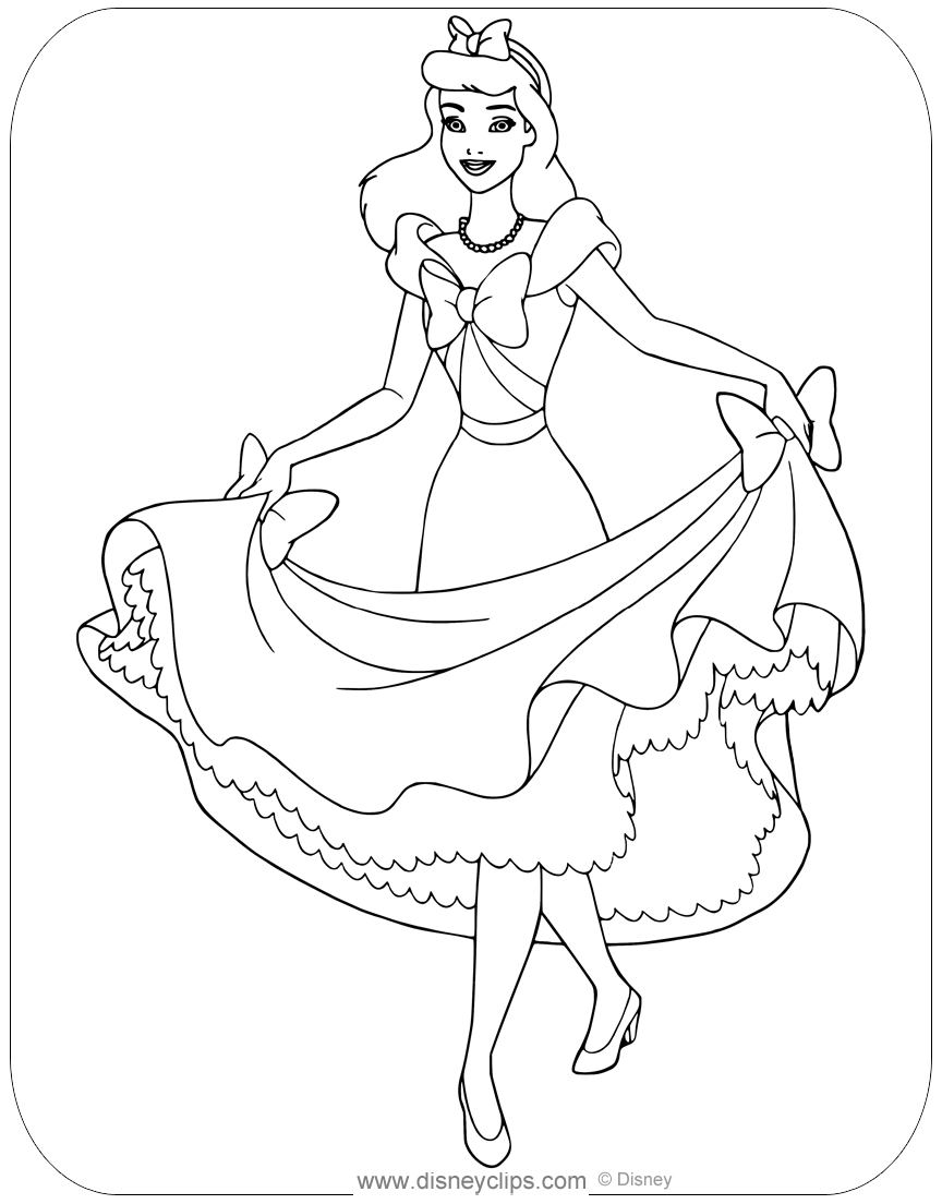 Cinderella Coloring Pages FREE Printable 14