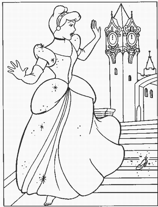 Cinderella Coloring Pages FREE Printable 15