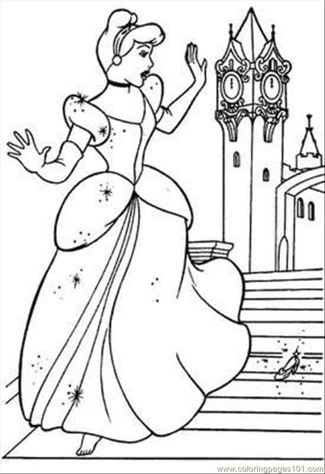 Cinderella Coloring Pages FREE Printable 17