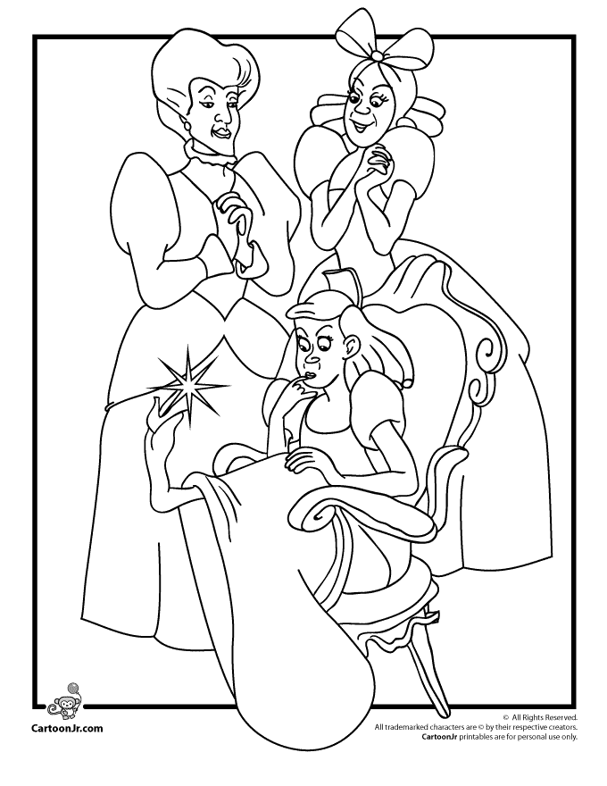 Cinderella Coloring Pages FREE Printable 18