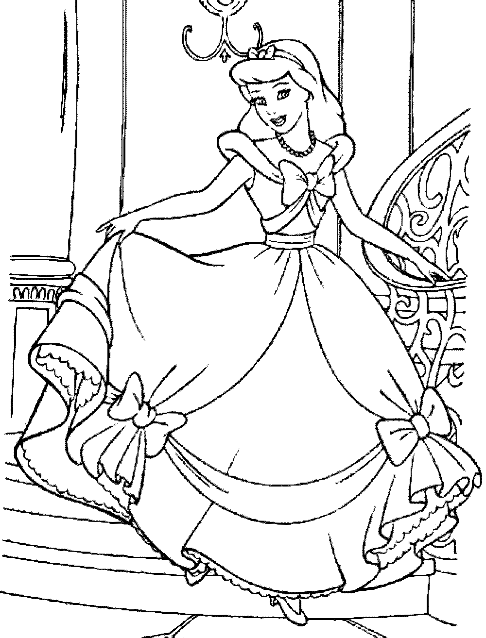 Cinderella Coloring Pages FREE Printable 20