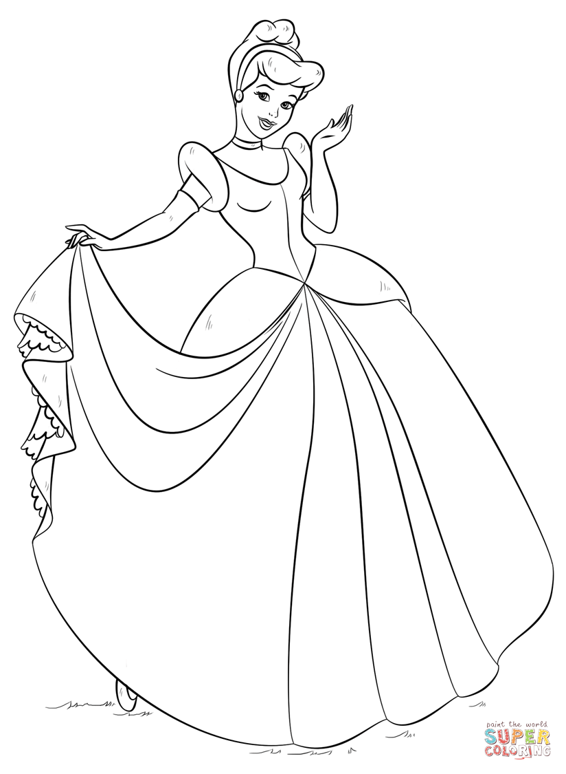 Cinderella Coloring Pages FREE Printable 30