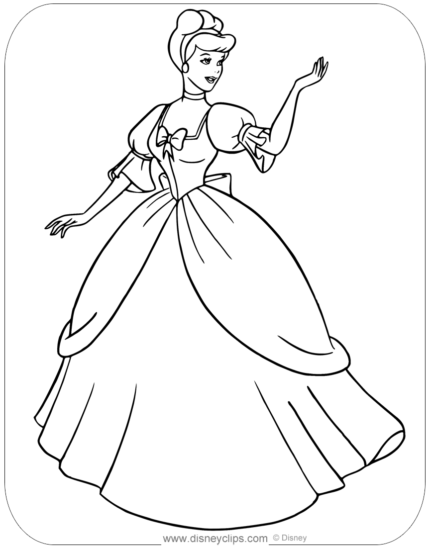 Cinderella Coloring Pages FREE Printable 35