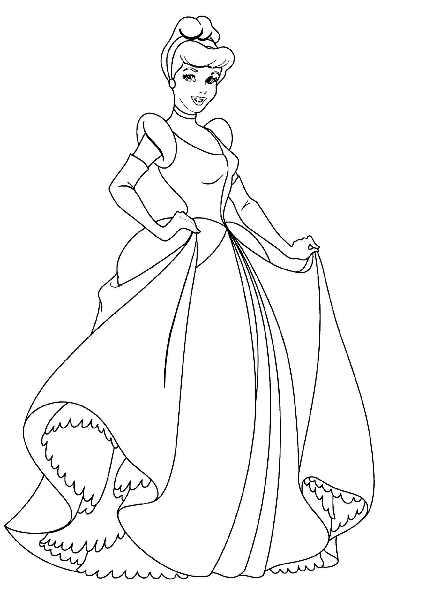 Cinderella Coloring Pages FREE Printable 41