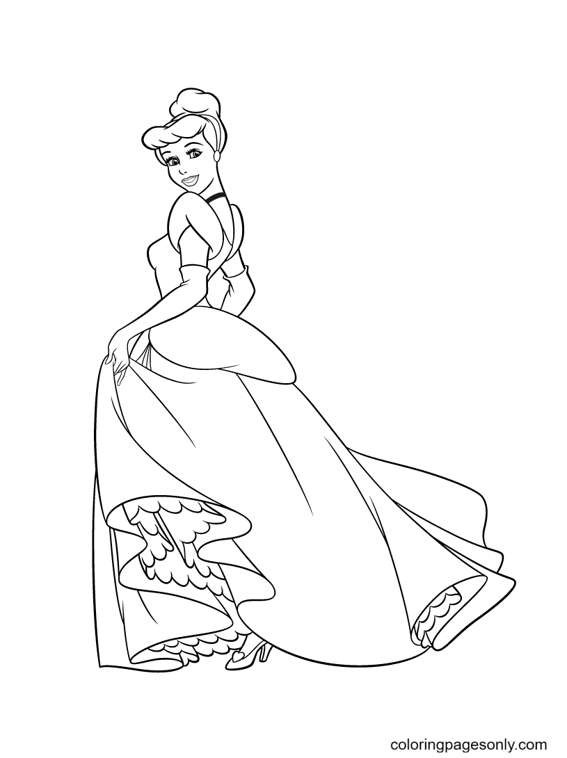 Cinderella Coloring Pages FREE Printable 50