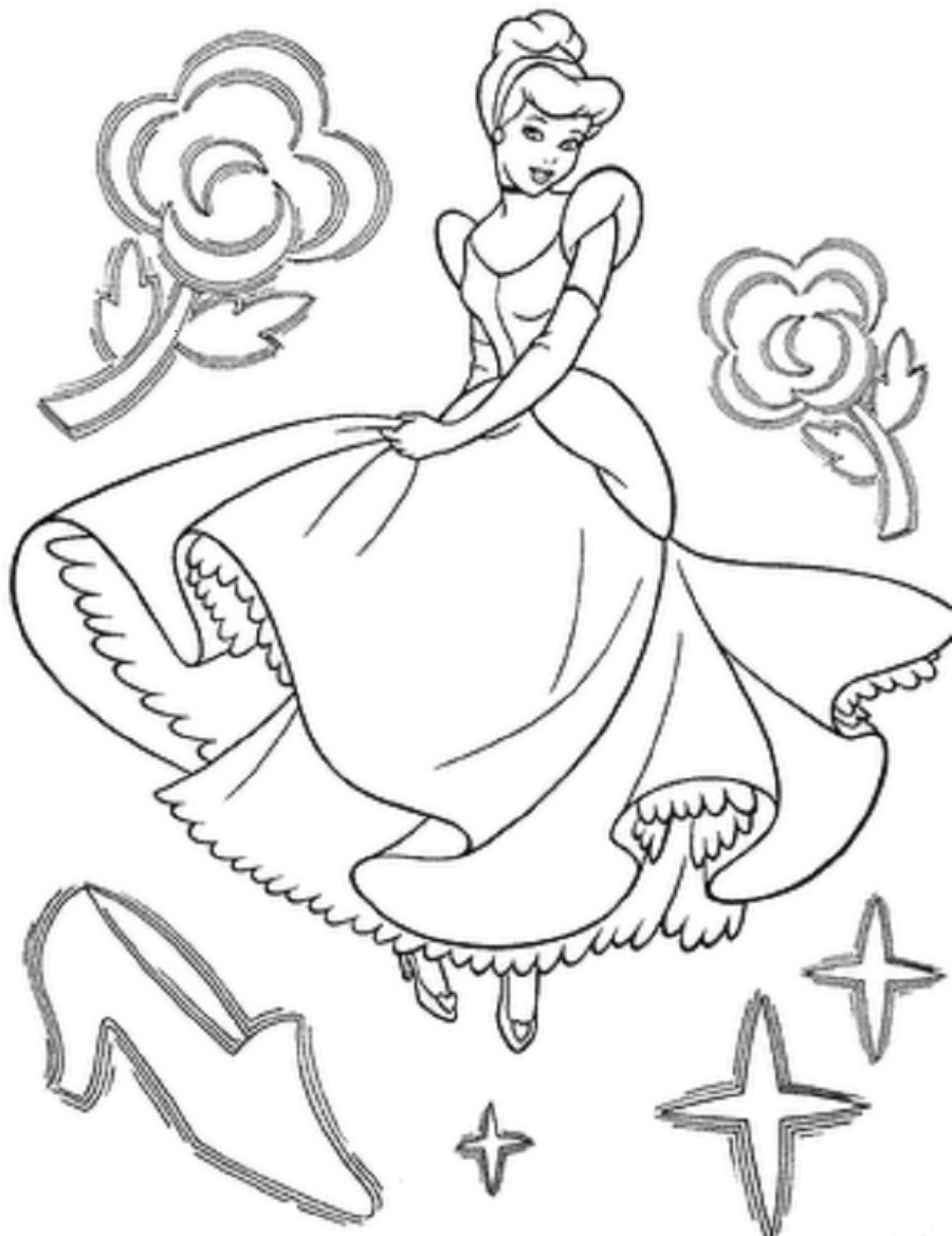 Cinderella Coloring Pages FREE Printable 57