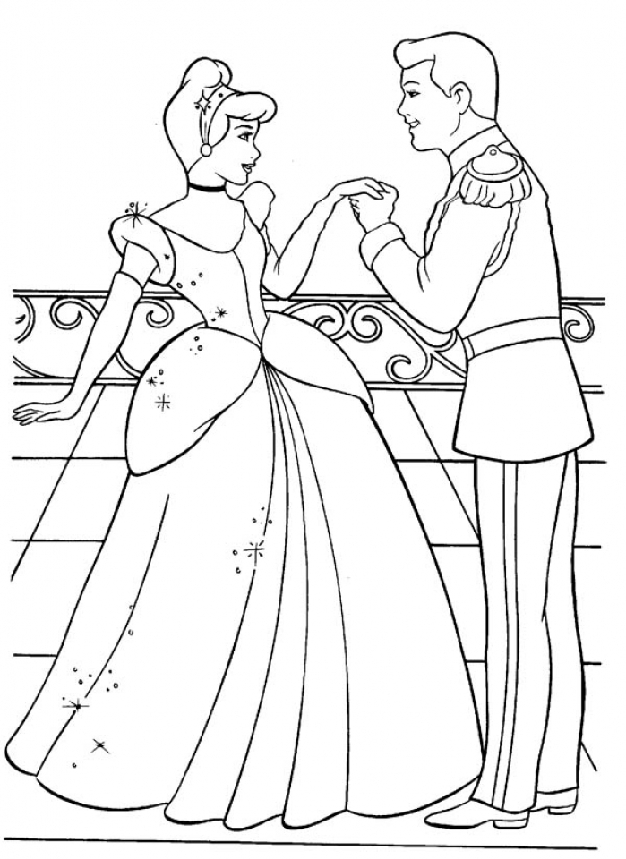 Cinderella Coloring Pages FREE Printable 6