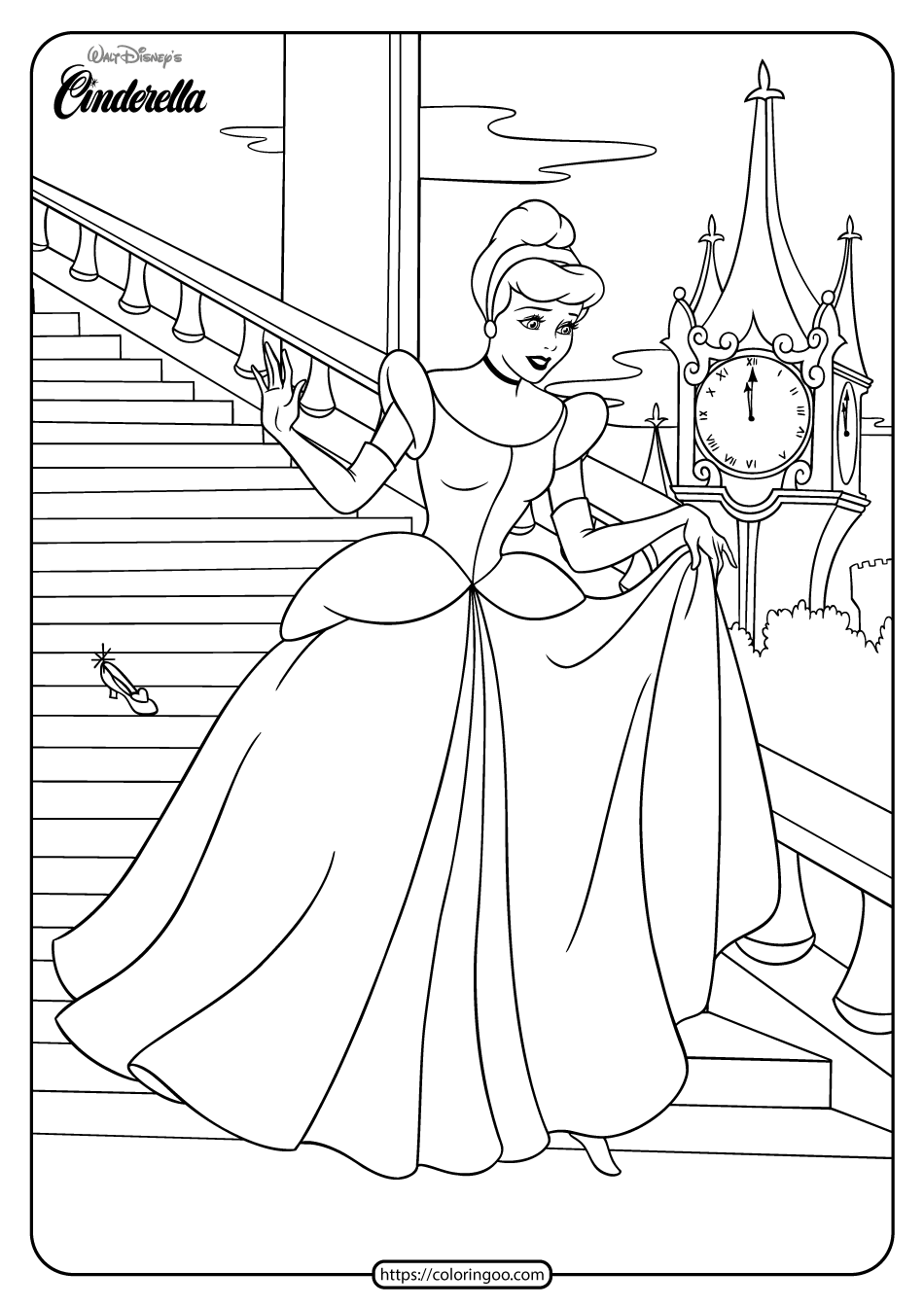 Cinderella Coloring Pages FREE Printable 62