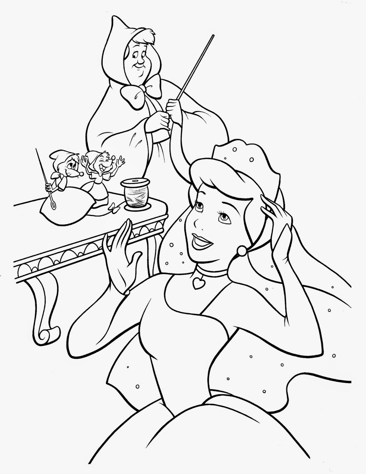 Cinderella Coloring Pages FREE Printable 65