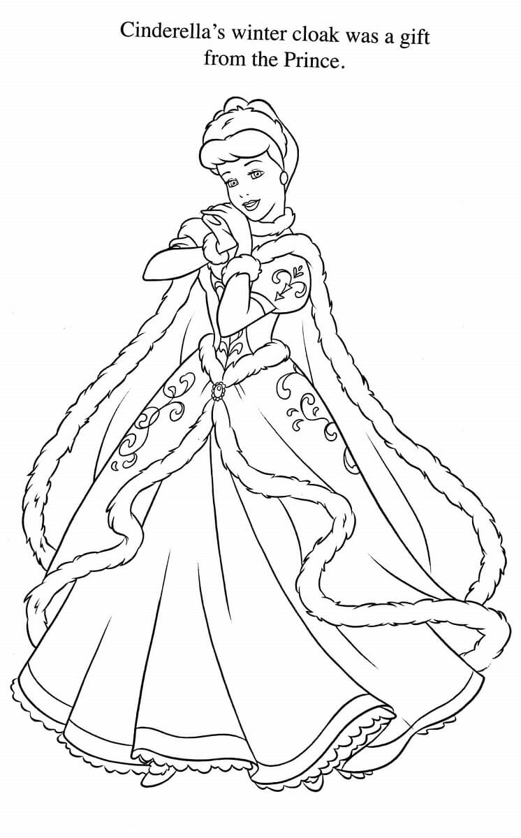 Cinderella Coloring Pages FREE Printable 8