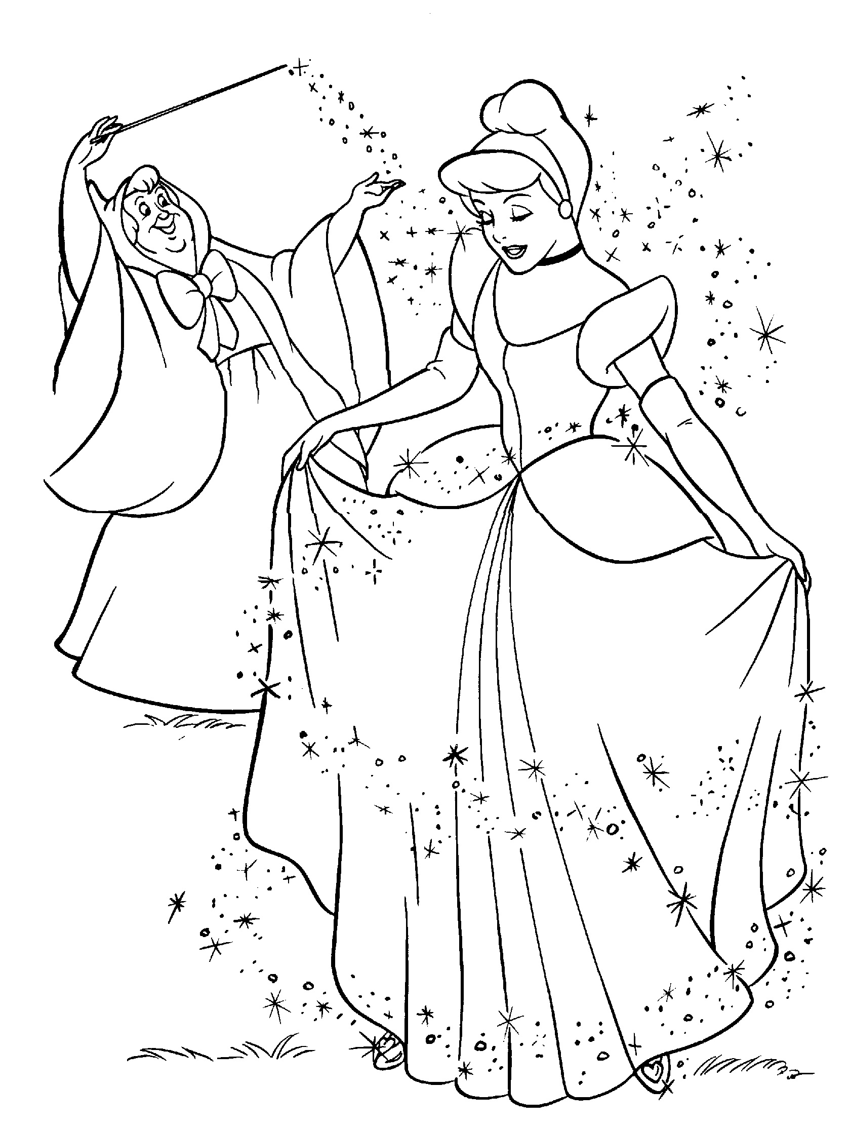 Cinderella Coloring Pages FREE Printable 80