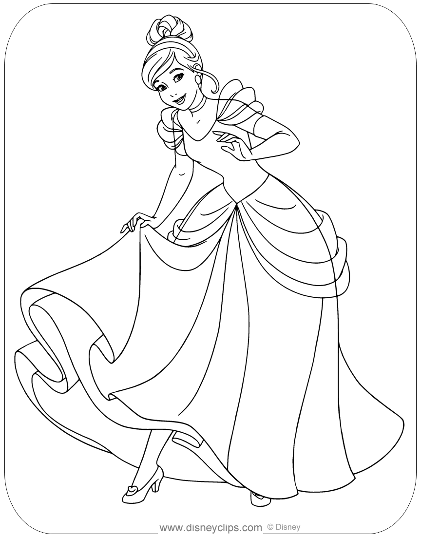 Cinderella Coloring Pages FREE Printable 84