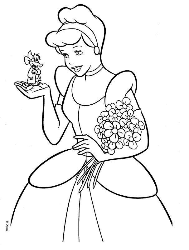 Cinderella Coloring Pages FREE Printable 88