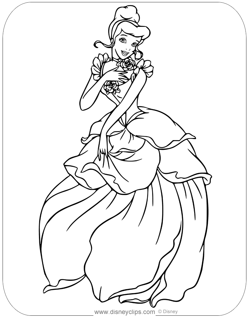 Cinderella Coloring Pages FREE Printable 90