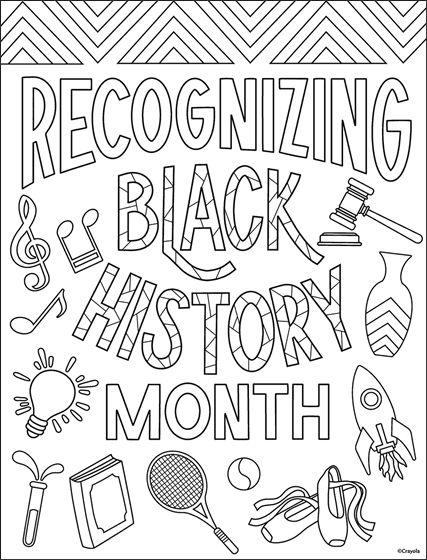 coloring black history