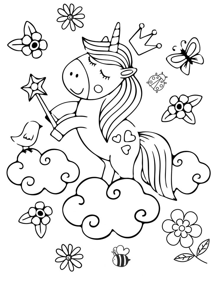 coloring page my little pony