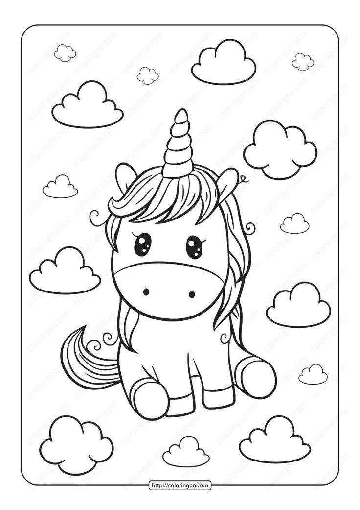 coloring pages for unicorn