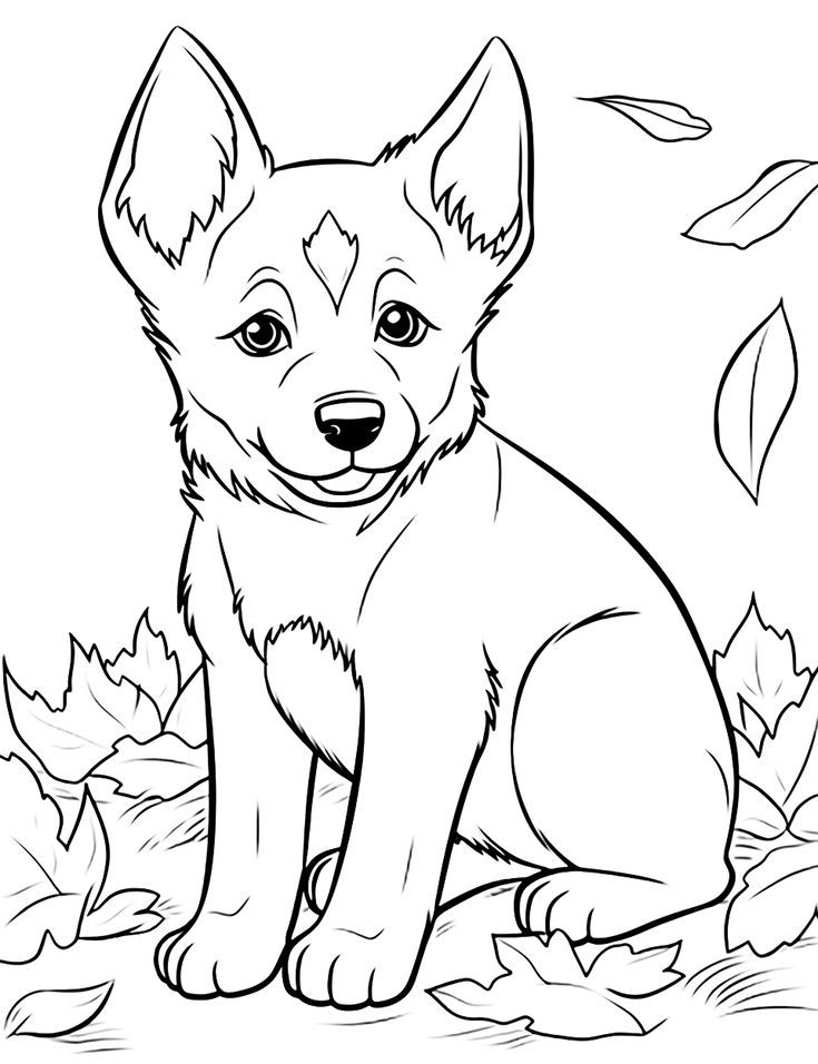 cute dog coloring pages to print