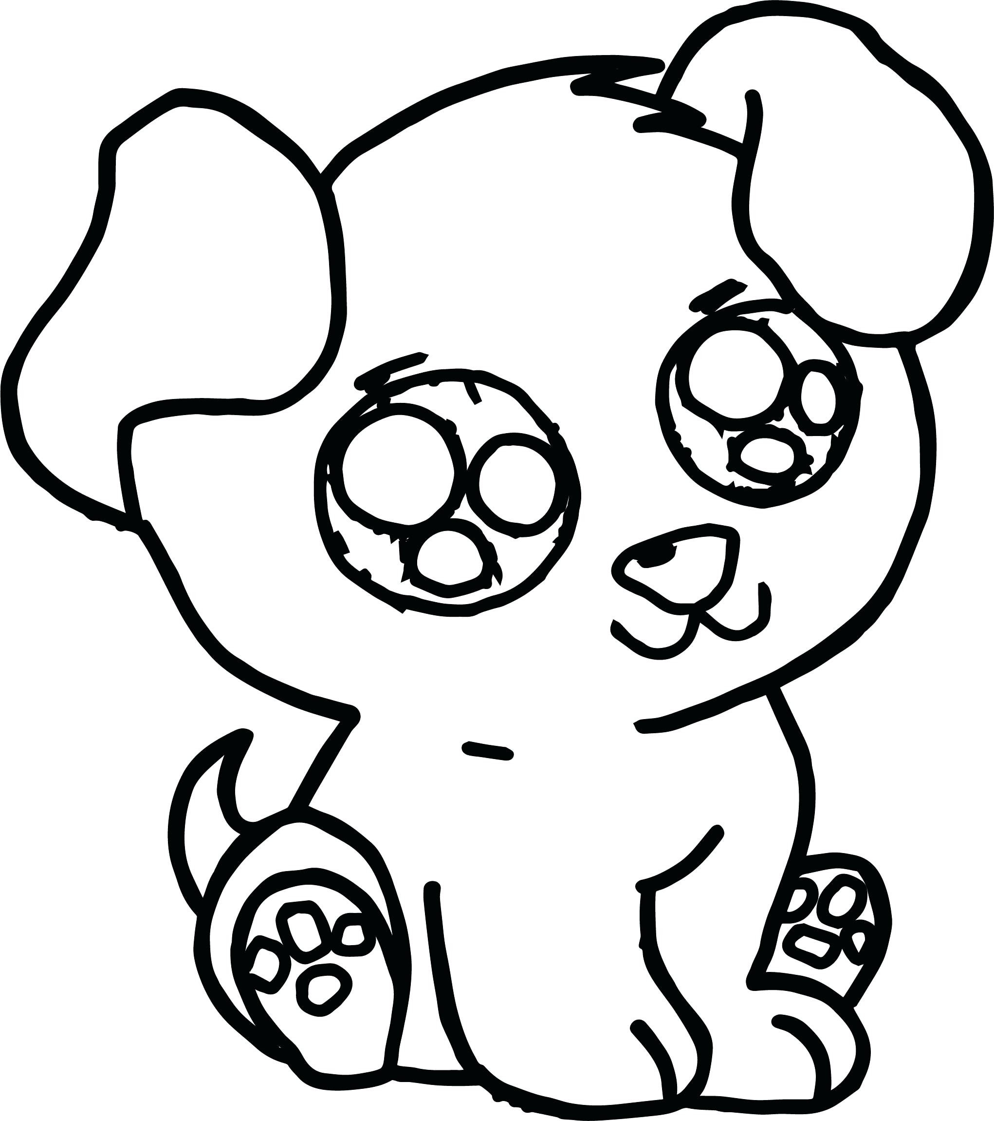 Cute Doggy Coloring Pages 1