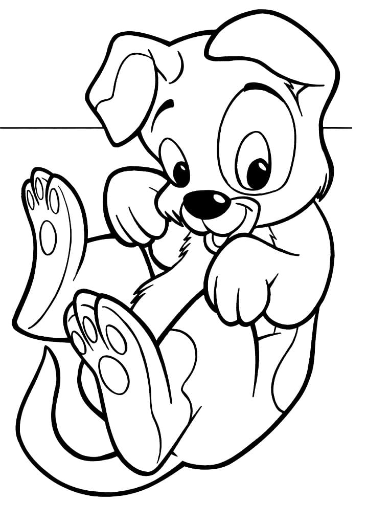 Cute Doggy Coloring Pages 111