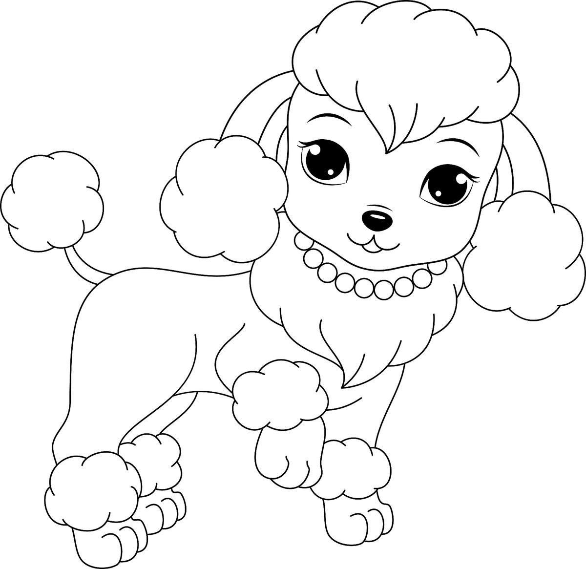 Cute Doggy Coloring Pages 113