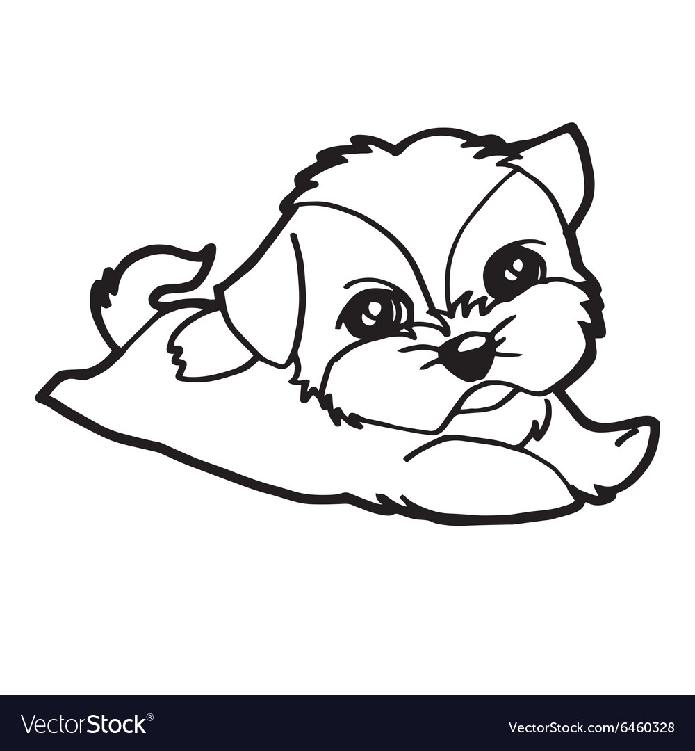 Cute Doggy Coloring Pages 114