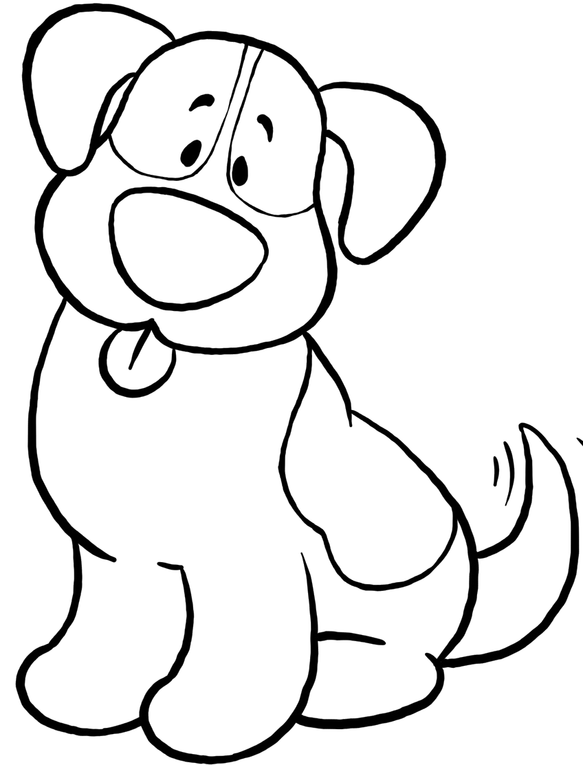 Cute Doggy Coloring Pages 115